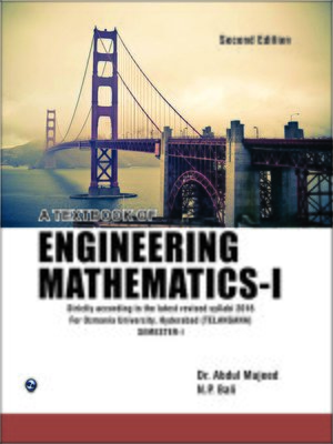cover image of Engineering Mathematics-I (FOR OSMANIA UNIVERSITY, HYDERABAD (TELANGANA))